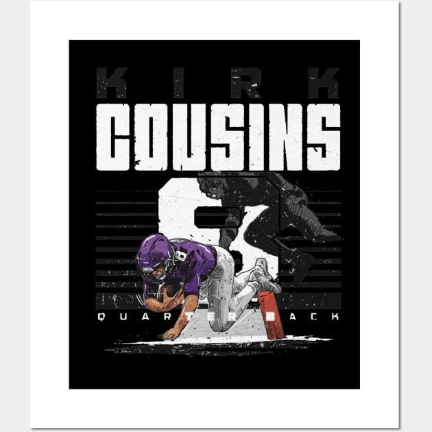 Kirk Cousins Minnesota Dive TD Wall Art by Chunta_Design